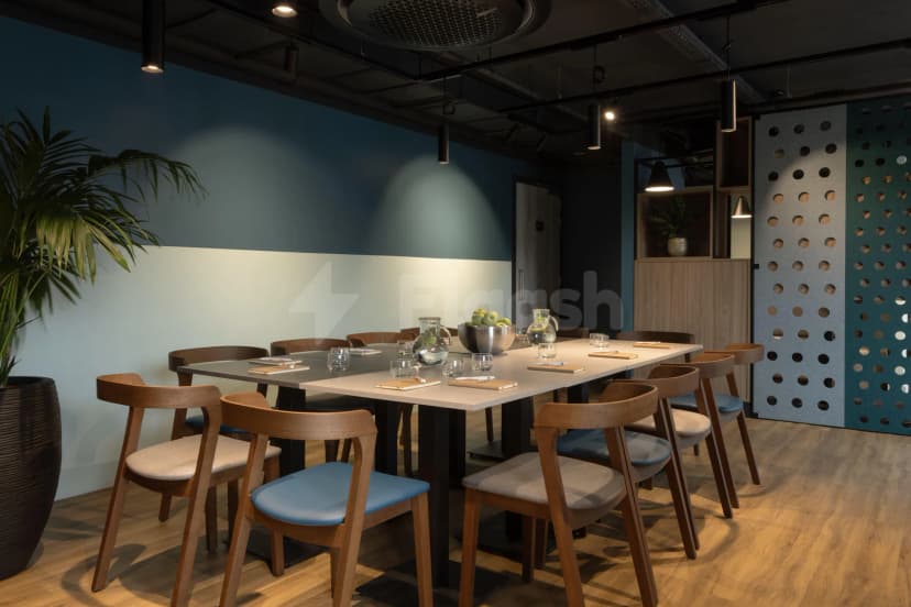 Meeting room at Adagio Jumeirah Village Triangle in Dubai with perforated acoustic wall panels