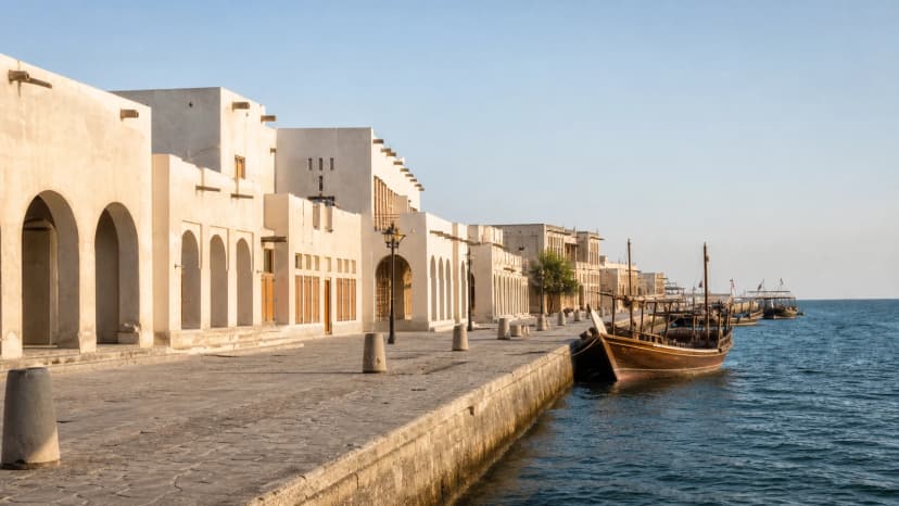 Coastal setting in Al Wakrah for corporate retreats and private events.