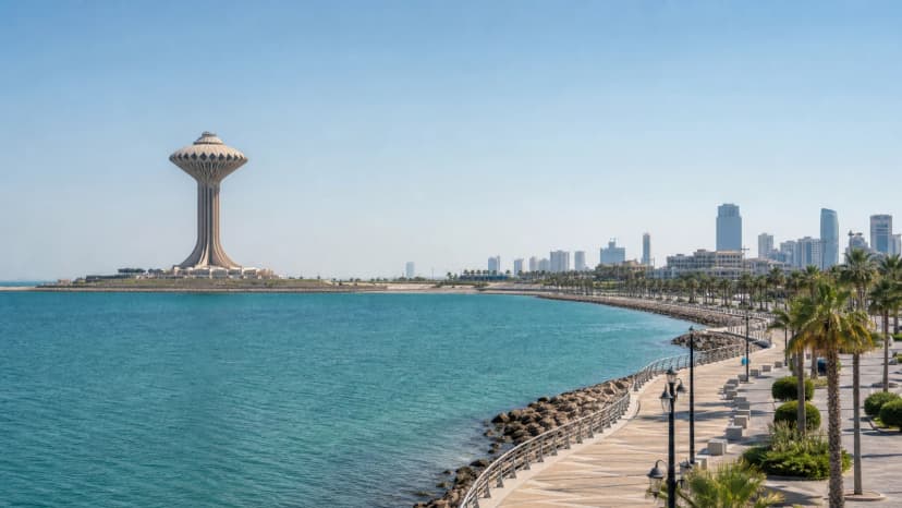 Al Khobar Corniche and waterfront skyline in Saudi Arabia’s Eastern Province.