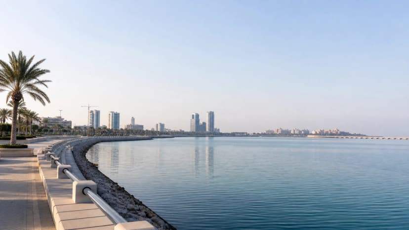 Dammam waterfront and modern skyline in Saudi Arabia’s Eastern Province.