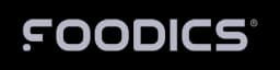 Foodics logo in grey.