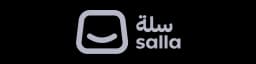 Salla logo in grey.